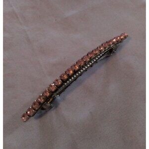 Vintage Elegant Pink Rhinestone Hair Bobby Pin